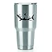 Great White Shark Vinyl Decals Stickers (2 Pack!!!) | Tumbler Coffee and Insulated Cups | Decals Only! Cup not Included! | 2-4 X 1.75 inch Black Decals | KCD1104