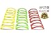 12pc Colorful Stackable ALAZCO Taco Holder Stand Server - For Soft & Hard Shell Taco - Backyard Party Picnic Fiesta (4 Red, 4 Green, 4 Yellow) BPA Free
