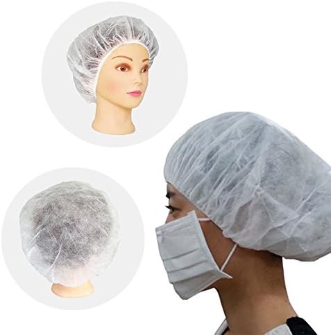 Medline Food Kitchen hair Cap Disposable Fabric Hairnets