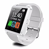 Tagital® T8 Bluetooth Smart Watch Wrist Watch For Android IOS Smart Phone Samsung S5 / Note 2 / 3 / 4, Nexus 6, HTC, Sony, Huawei and Other Android Smart Phones (White)