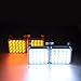 1 Set 80-LED White & Amber 3 Flashing Modes Blinker Warning Strobe LED Light For Toyota Honda Nissan Subaru Hyundai