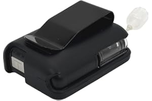 SUGAR MEDICAL Tandem Mobi EZ‑to‑Charge Clip – Charge Without Removing Case • Easy to Remove • Full Protection • Heavy‑Duty Stainless Steel Clip • Quick Access to Control Button • Full Privacy Coverage (Black)