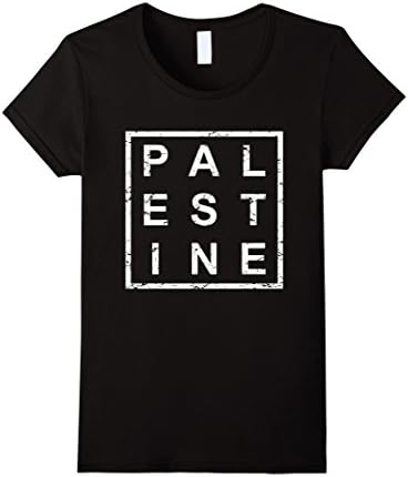 Women's Stylish Palestine T-Shirt Small Black