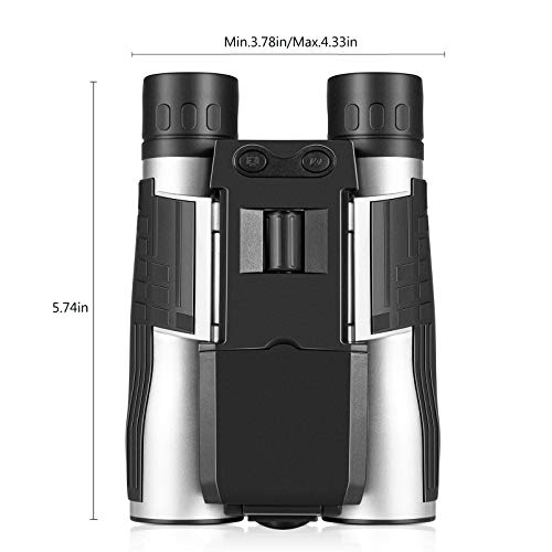 Camonity 5M 2" LCD 16GB Digital Binocular with Camera 12X Zoom Video Photo Recorder Camcorder