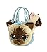 Aurora World Fancy Pals Pet Carrier Siamese Kitten Plush