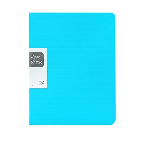 SHUTER A4 Size 40 Pockets Paper File Display Book Folder for Report Sheets,Artworks,Music Sheets,Clippings (Blue) - Thumbnail 5