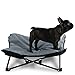 Paws & Pals Elevated Dog Bed, Indoor - Outdoor Pet Camping Raised Cot for Small or Medium Dogs & Cat with Folding Metal Frame and Off Ground Cooling Hammock