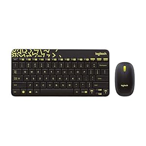 Logitech MK240 Nano Wireless USB Keyboard and Mouse Set, 12 Function Keys 2.4GHz Wireless, 1000DPI, Spill-Resistant…
