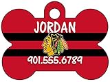 Chicago Blackhawks Dog Tag Pet Id Tag Personalized w/ Name & Number