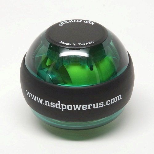NSD Essential Spinner Gyro Hand Grip Strengthener Wrist Forearm Exerciser, Green