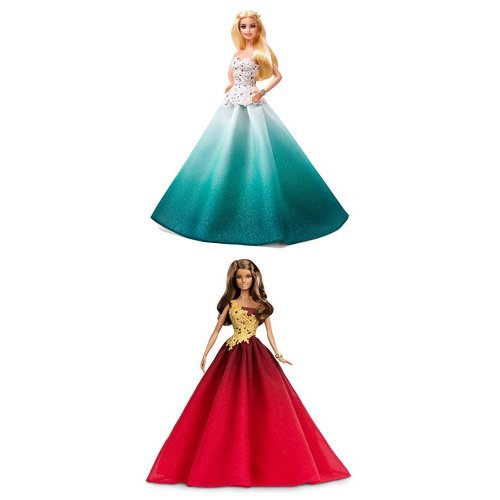 Barbie 2016 Holiday Doll 2 Pack Aqua And Red