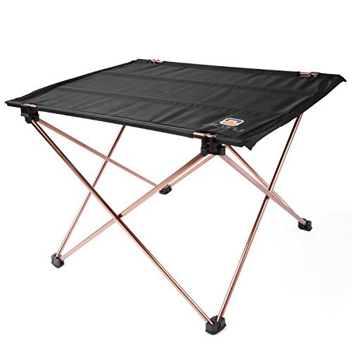 LESHP Ultralight Folding Camping Picnic Roll Up Table with Carrying Bag for Outdoor Camping Hiking