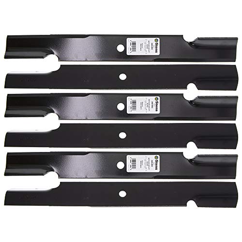 6 Pack Stens 340-882 Notched Air-Lift Blade for Scag with a 61" Deck - 482879, 482881