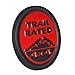 WildAuto Jeep Trail Rated Badge Emblem Badge for Jeep Wrangler (1pc, Red+Black)
