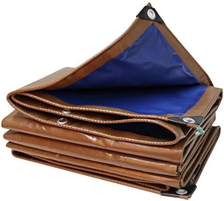 防水シート 激安 激安特価 送料無料 ヘビーデューティ両面防水ターポリン日焼け止め難燃性耐久性グランドシート屋外不凍液絶縁カバー 550g M 透湿 4x5m 防水カバー Size