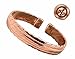 ProExl Mens Solid Copper Magnetic Bracelet Kent Medium with Gift Box (8 Inches)