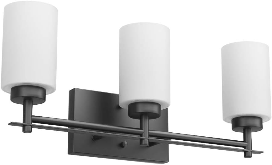 Black Vintage Vanity Light, Aipsun Bathroom Vanity Lighting Fixtures Industrial Vanity Light for Bathroom Black Wall Light Over Mirror(Exclude Bulb): Home Improvement