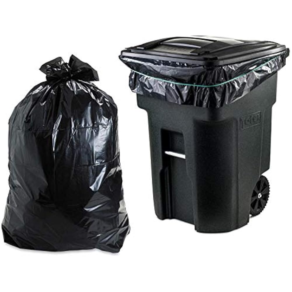 9596 Gallon Trash Bags Garbage Can Liners &x2502 1.2 Mil Black Heavy