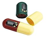SE PFT-58 Timer Pill Holder Alarm Pillbox Capsule Medicine Case