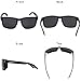 LianSan Designer Oversized Rectangular Women Men Sports Sunglasses Wayfarer Glasses 0709(black(silver))