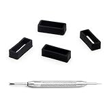 18mm 20mm 22mm Rubber replacement watch band strap loops (with tools included)