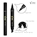 Winged Eyeliner Stamp – 1 Left Wing Stamp with Eyeliner Pen and 1 Right Wing Stamp with Eyeliner Pen for Precise and On Trend Long Lasting Eyeliner Application – Smudge Proof and Waterproof