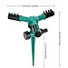 Blisstime Lawn Sprinkler, Automatic 360 Rotating Garden Water Sprinklers Lawn Adjustable 3 Arms Sprayer Irrigation System, Leak-Proof Design and Spike Base
