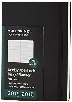 Moleskine 2015 2016 Calendar Weekly Notebook Diary Planner Hard Cover Calendar Book