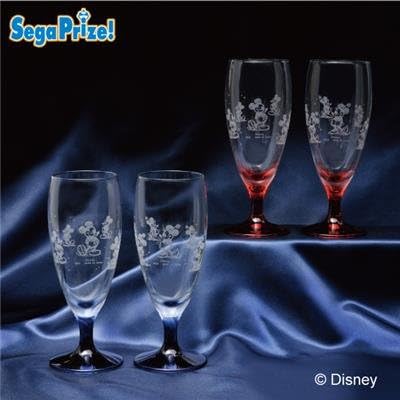 Amazon ディズニー ミッキー ミニー プレミアムペアグラス レッド アニメ 萌えグッズ 通販