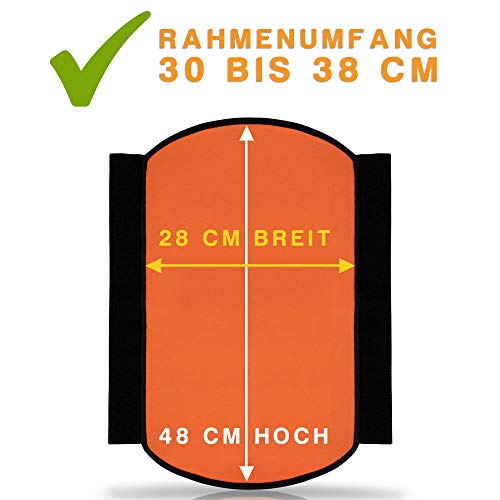 Wheeloo E-bike accubescherming voor geïntegreerde frameaccu, 30-38 cm omtrek, universele pasvorm, bescherming tegen kou… - Image 5