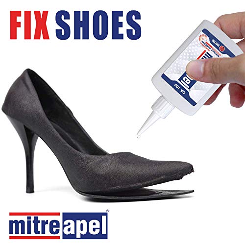 MITREAPEL Super CA Glue (3.5 oz.) with Spray Adhesive Activator (13.5 fl oz.) -Crazy Clear Craft Glue for Wood, Plastic, Metal, Leather, Ceramic - Cyanoacrylate Glue for Crafting and Building (2 Pack)
