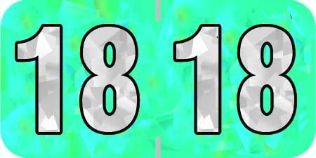 PMA 2018 File Folder Labels (Compatible), Holographic Aqua, 500/Roll, 1 Roll, 3/4" x 1-1/2"