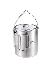 Lixada Titanio Copa, 900 ml Ultraligero Portátil T