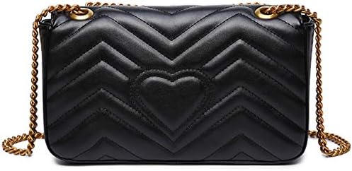 YUHEQI 2018 Baby Small Gold Chain Quilted Shoulder Bag Mini Cross Body Ladies Handbag Clutch Classic Evening Bag Carefully Read Important Product Features