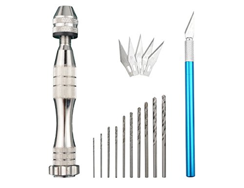 BXQINLENX Professional 33 PCS Model Tools Kit Modeler Basic Tools Craft Set Hobby Building Tools Kit for Gundam Car Model Building Repairing and Fixing (J)