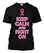 Keep Calm And Fight On - Breast Cancer Awareness Men's T-shirt