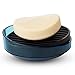 Crippa 4-Piece Turquoise Bathroom Accessories | Bathroom Accessory Set Essentials | Includes Pump Bottle Dispenser, Toothbrush Holder, Tumbler, and Soap Dish | Decorative Bathroom Soap Dispenser Set