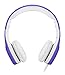 LilGadgets Connect+ Wired Kids Headphones for School with Mic, Volume Limited & Noise Reduction, On-Ear Headset with Cord, SharePort Technology for Multiple Kids & SoftTouch Padding, Purple