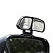 YASOKO Plastic Housing Auto Auxiliary Blind Spot Mirror Car Side-Angle Side-View Double Mirror 1 Piece (Right, Black)
