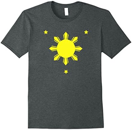 Men's Philippine Flag Stars and Sun Men's Premium Tshirt Large Dark Heather