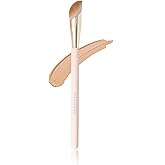 ENZO KEN Angled Concealer Brush Under Eye, Concealer Brush, Nose Contour Brush, Small Concealer Brushes, Under Eye Makeup Brushes, Under Eye Brush, Concealer Makeup Brushes. Pink and Gold 11M