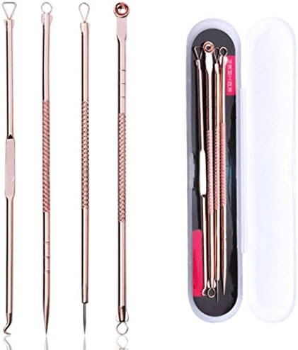 Forever C 4 pcs/sets of black and black makeup face pimple acne spot cleaners blackheads white head extraction needle tools