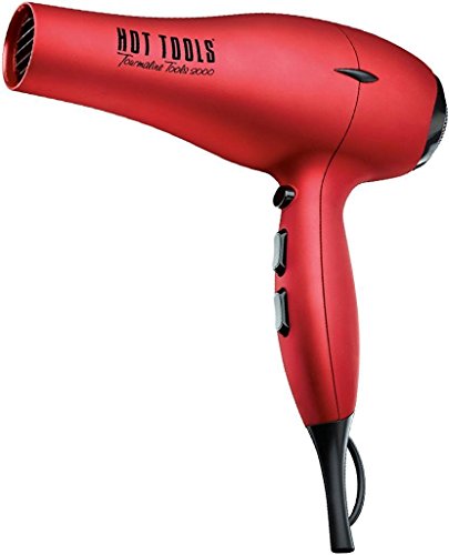 Hot Tools QUIET TOURMALINE IONIC Blow Dryer with Multiple Heat/Speed Combinations, Bonus OldSpice Body Spray Included
