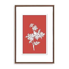 Framed Canvas Wall Art Abstract Flower Canvas Prints Home Artwork Decoration for Living Room,Bedroom - 16x24 inches