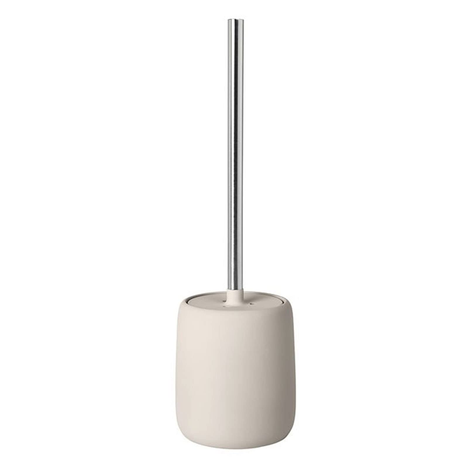 blomus Toilet Brush, Ceramic, plastic, silicone, Moonbeam, H 39 cm, Ø 11 cm
