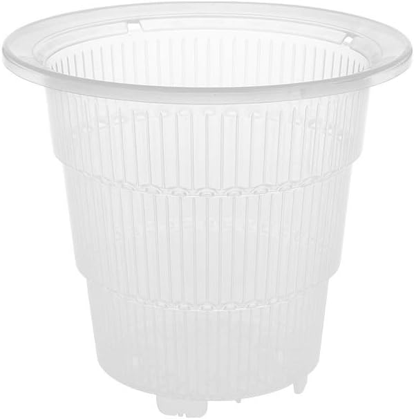 KOFUN Flower Pot, Mesh Pot Plastic Clear Orchid Flower Container Planter Home Gardening Decoration 1#