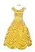 ReliBeauty Womens Princess Costume Layered Dress up, Yellow, 16