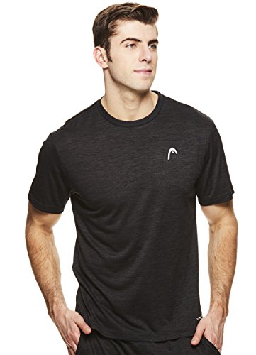 image for HEAD Men's Crewneck Gym Training & Workout T-Shirt - Short Sleeve Acti