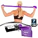7Ft Long Resistance Bands for Stretching - Resistance Bands Set with Door Anchor - Exercise Bands Including Carry Pouch, E-Book & App - Latex-Free Workout Bands