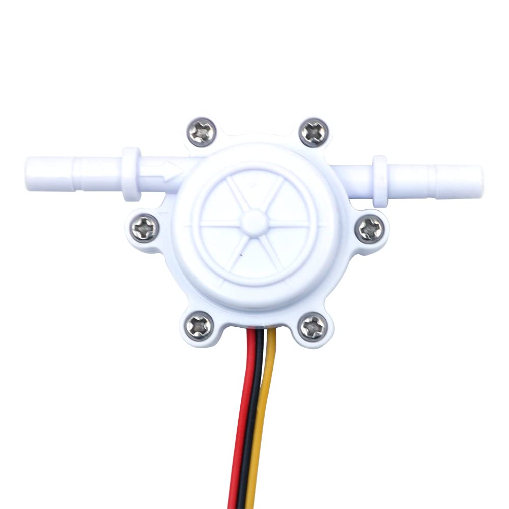 ANCLLO 0.25inch Hall Effect Water Flow Sensor Switch Flowmeter Counter Fluid Meter DC5V 0.25-5L/min